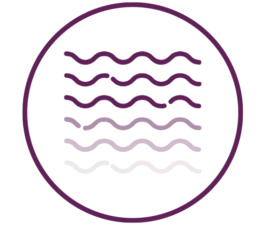 Icon illustrating ultra-short pulses from PicoWay®.